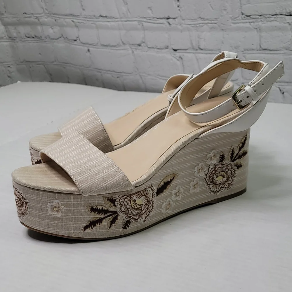 Nine west Y2K Keely platform wedge sandals